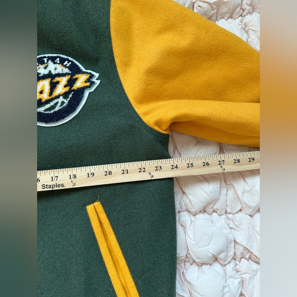 Vintage Utah Jazz Varsity Jacket Men’s Large Wool NBA Letterman UNK - Picture 8 of 11